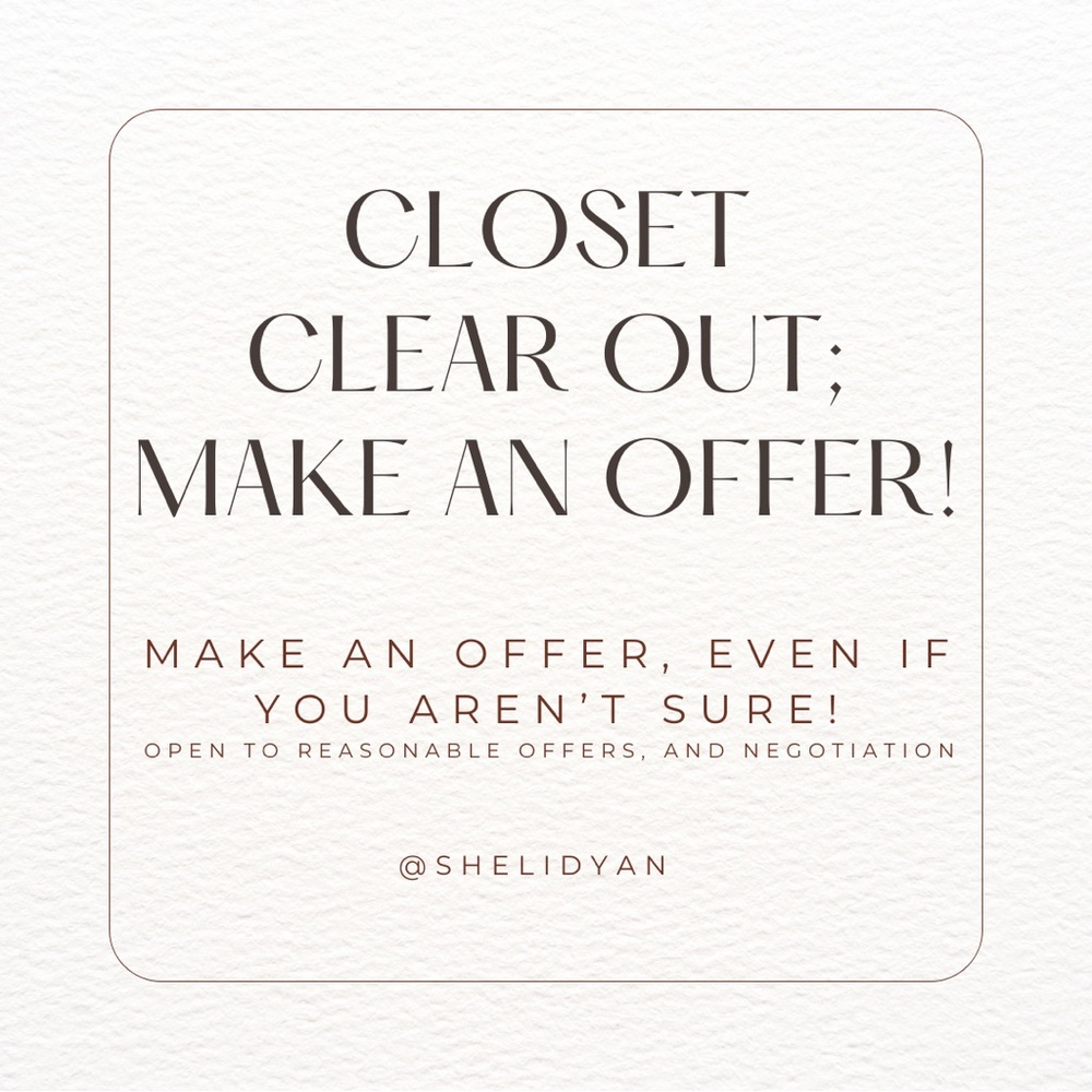 Open to offers, so just send it... even if you aren't sure!